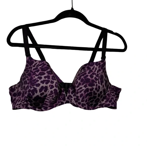 TORRID CURVE Leopard 360 BACK SMOOTHING WIREFREE PUSH UP BRA 40B - Picture 3 of 13
